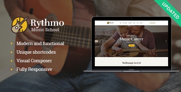 Rythmo Nulled Music School WordPress Theme Free Download