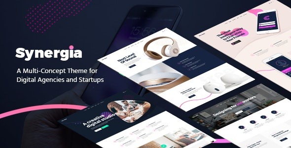 Synergia Nulled Digital Agency Theme Download
