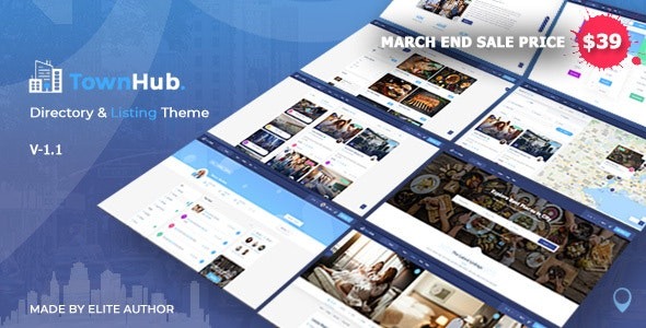TownHub Nulled Directory & Listing WordPress Theme Free Download