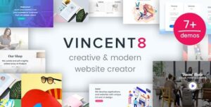 Vincent Eight Nulled Responsive Multipurpose WordPress Theme Free Download