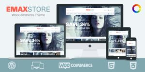 eMaxStore Nulled Multipurpose eCommerce WordPress Theme Free Download