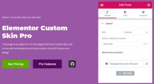 Elementor Custom Skin Pro Nulled Plugin Free Download