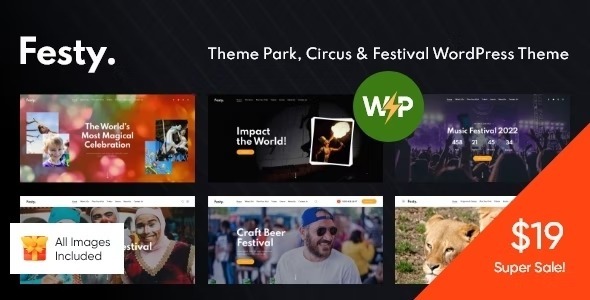 Festy Nulled Theme Park, Circus & Festival WordPress Theme Free Download