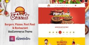 Foodo Nulled Fast Food Restaurant WordPress Theme Free Download