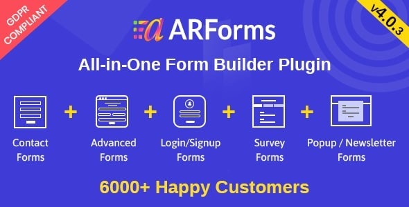 ARForms Wordpress Form Builder Plugin Nulled +All Addons Pack [Addons Updated] Free Download
