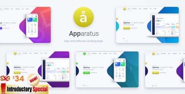Apparatus Nulled A Multi-Purpose One-Page Portfolio and App Landing Theme Free Download