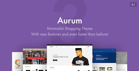 Aurum Nulled Minimalist Shopping Theme Free Download