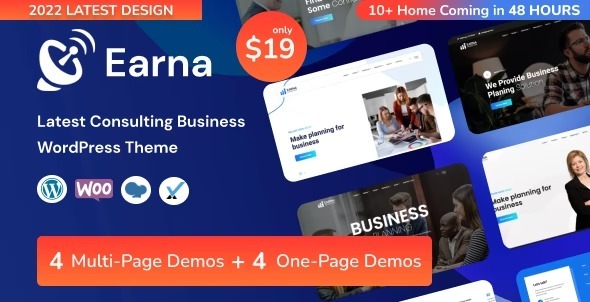 Earna Nulled Consulting Business WordPress Theme Free Download