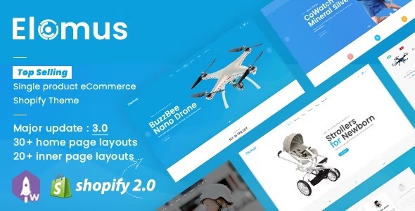 Elomus Nulled Shop Single Product Shopify Theme Free Download