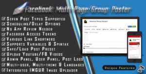 Facebook Multi Page Group Poster Nulled Free Download