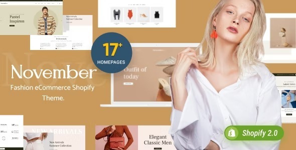 November Nulled Shopify Theme Free Download