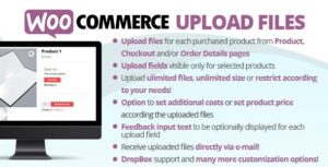 WooCommerce Upload Files Nulled Free Download