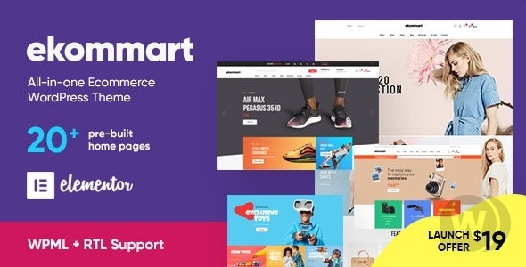 ekommart Nulled All-in-one eCommerce WordPress Theme Free Download