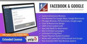 free download Facebook And Google Reviews System For Businesses Nulled