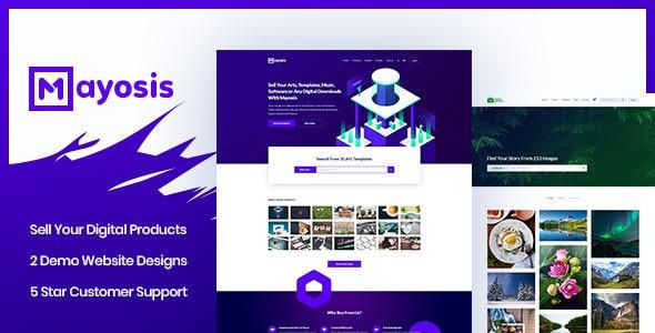 free download Mayosis Theme Nulled