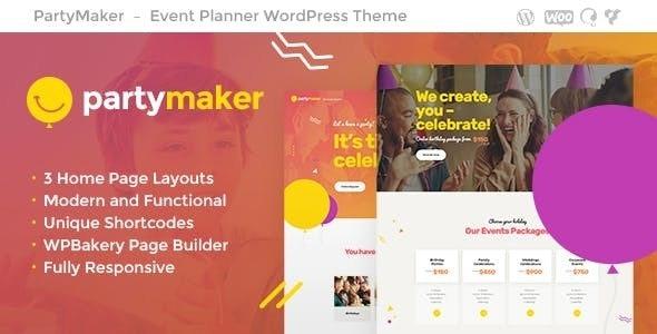 free download PartyMaker Theme Nulled