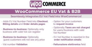 free download WooCommerce Eu Vat & B2B Nulled