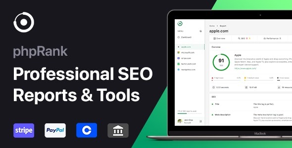 phpRank Nulled SEO Reports & Tools Platform (SaaS) Free Download