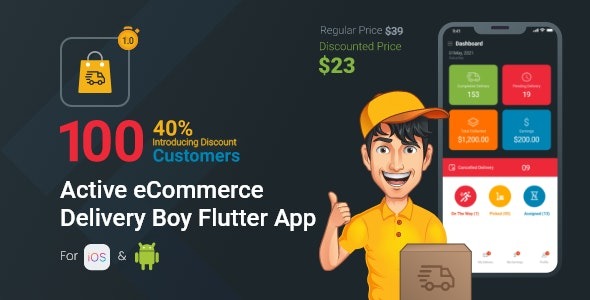 Active eCommerce Delivery Boy Flutter App Nulled Free Download