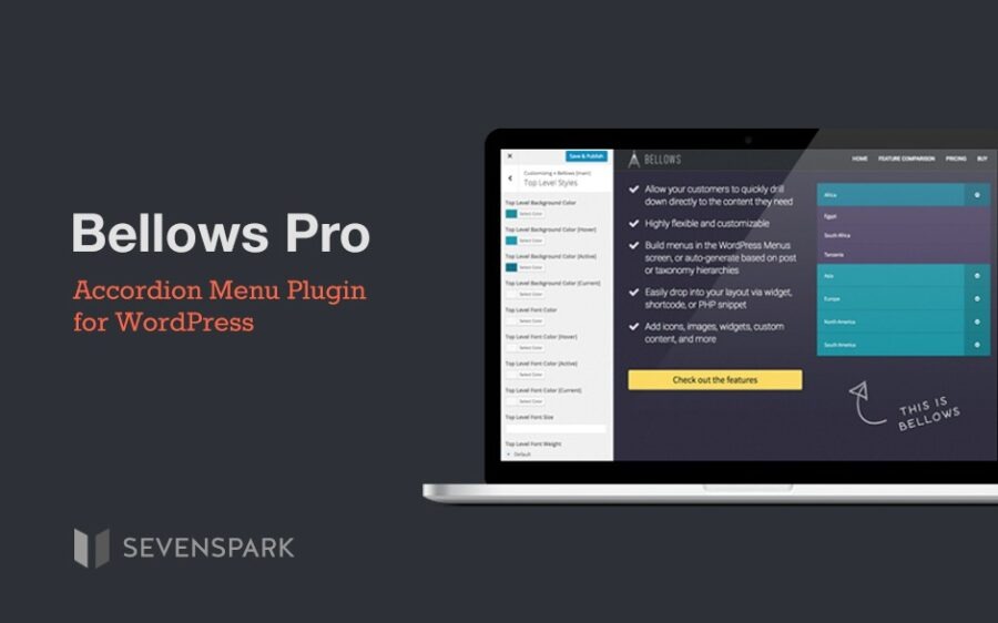 Bellows Pro WP Accordion Menu from the makers of UberMenu (Seven Spark) Nulled Free Download