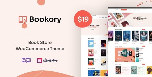 Bookory Nulled Book Store WooCommerce Theme Free Download