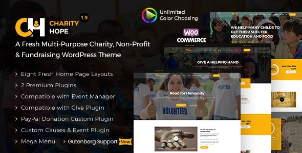 Charity Hope Nulled Child Adoption Service & Charity Nonprofit WordPress Theme Free Download