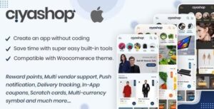 CiyaShop Native iOS Application based on WooCommerce Nulled Free Download