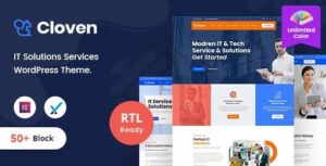 Cloven Nulled IT Solutions Services Company WordPress Theme + RTL Free Download