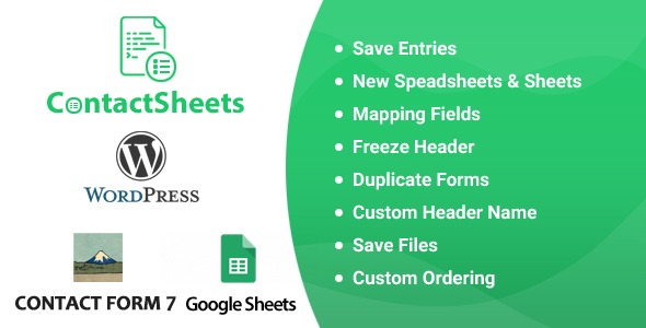 ContactSheets Contact Form 7 Google Spreadsheet Addon Nulled