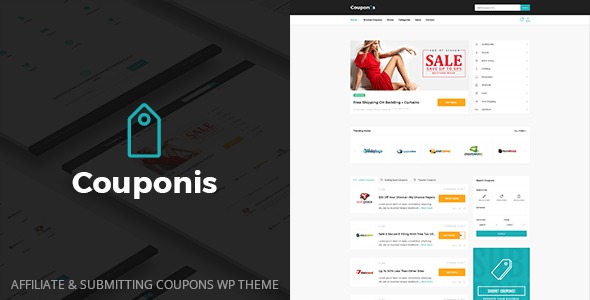 Couponis Affiliate & Submitting Coupons WordPress Theme Nulled