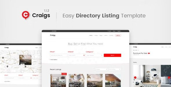 Craigs Nulled Directory Listing Template Free Download
