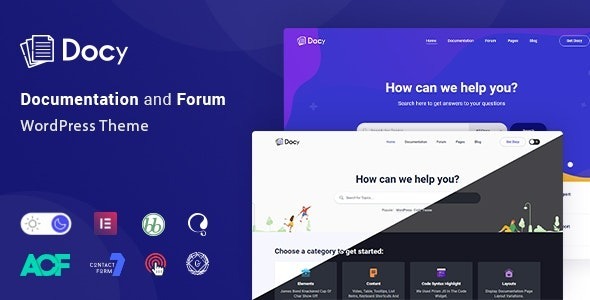 Docy Nulled Documentation and Forum Wordpress Theme Free Download