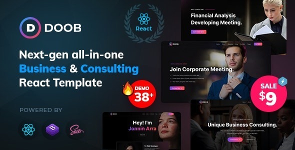 Doob Nulled Business and Consulting React Teamplate Free Download