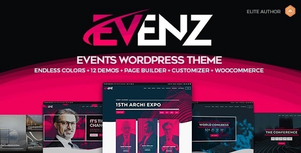 Evenz Conference and Event WordPress Theme Free Download