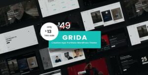 Free Download Grida - Ajax Portfolio WordPress Theme Nulled