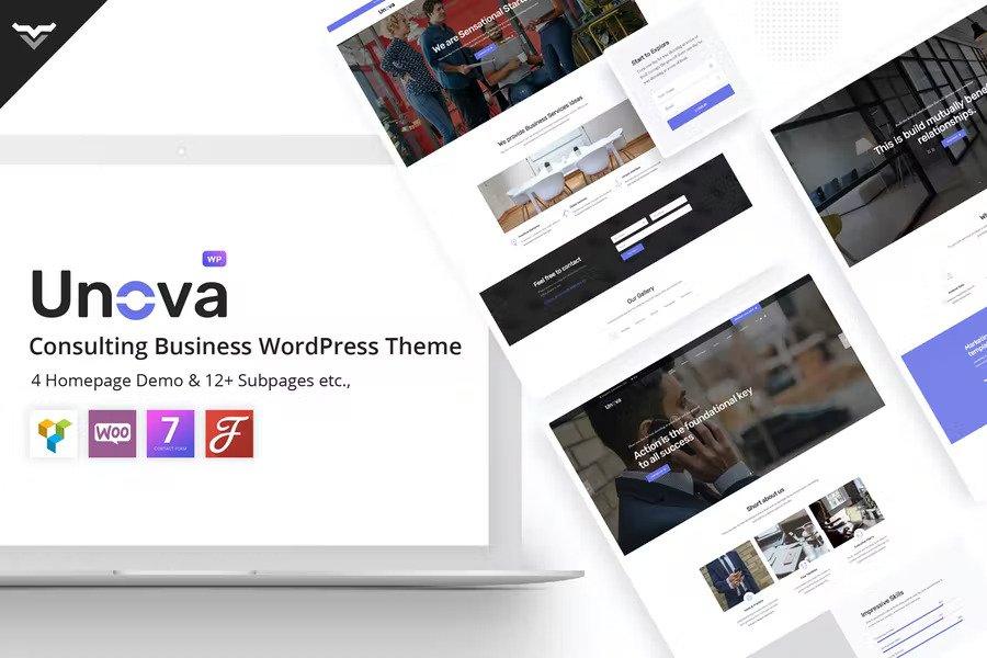 Free Download Unova – Consulting Business WordPress Theme Nulled