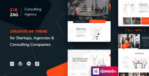 Free Download ZikZag - Consulting & Agency WordPress Theme Nulled
