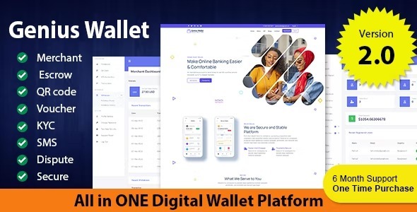 Genius Wallet Nulled Advanced Wallet CMS with Payment Gateway API Free Download