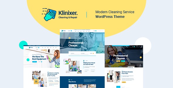 Klinixer Nulled Cleaning Services WordPress Theme + RTL Free Download