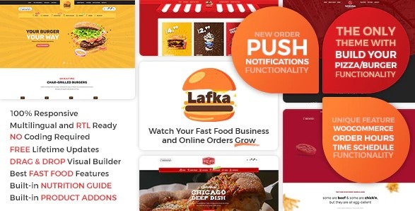Lafka Nulled WooCommerce Theme for Burger & Pizza Delivery Free Download