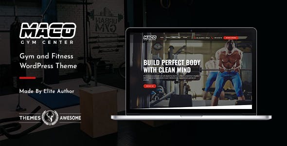 Maco Nulled Gym and Fitness WordPress Theme Free Download