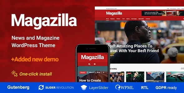 Magazilla Nulled News & Magazine Theme Free Download