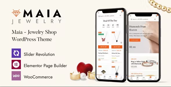 Maia Nulled Jewelry Shop WordPress Theme Free Download