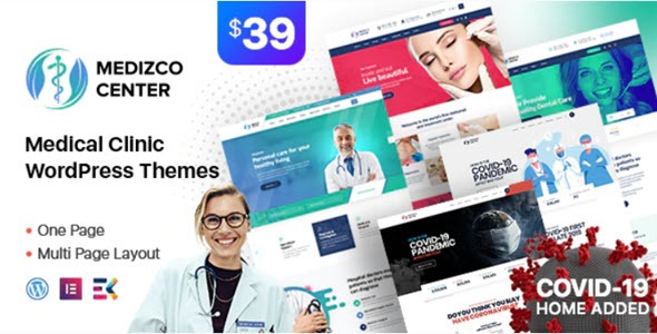 Medizco Nulled Medical Health & Dental Care Clinic WordPress Theme Free Download