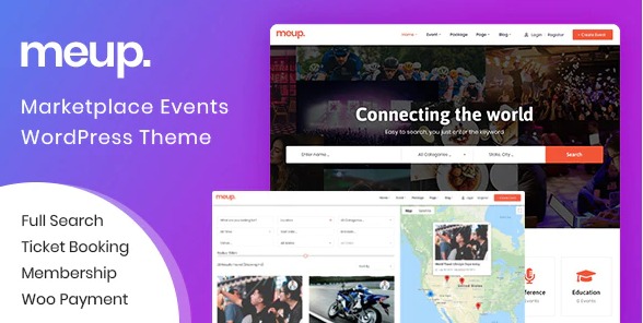 Meup Nulled Marketplace Events WordPress Theme Free Download