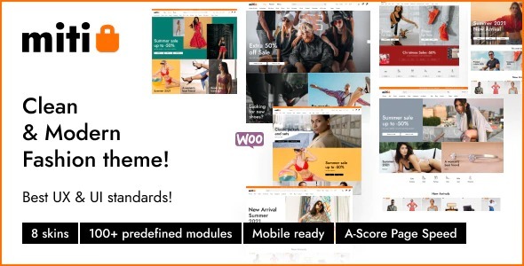 Miti Nulled Elementor Fashion WooCommerce Theme Free Download