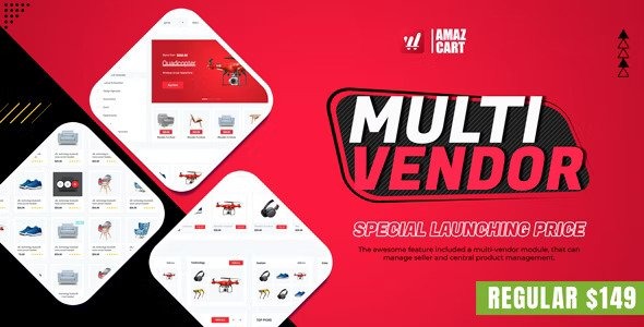 Multi-Vendor Nulled AmazCart Laravel Ecommerce System CMS Free Download