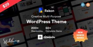 Rakon Creative Multi-Purpose WordPress Theme Nulled