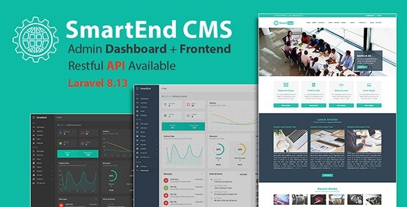 SmartEnd CMS Nulled Laravel admin dashboard Free Download