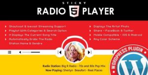 Sticky Radio Player WordPress Plugin Nulled Free Download